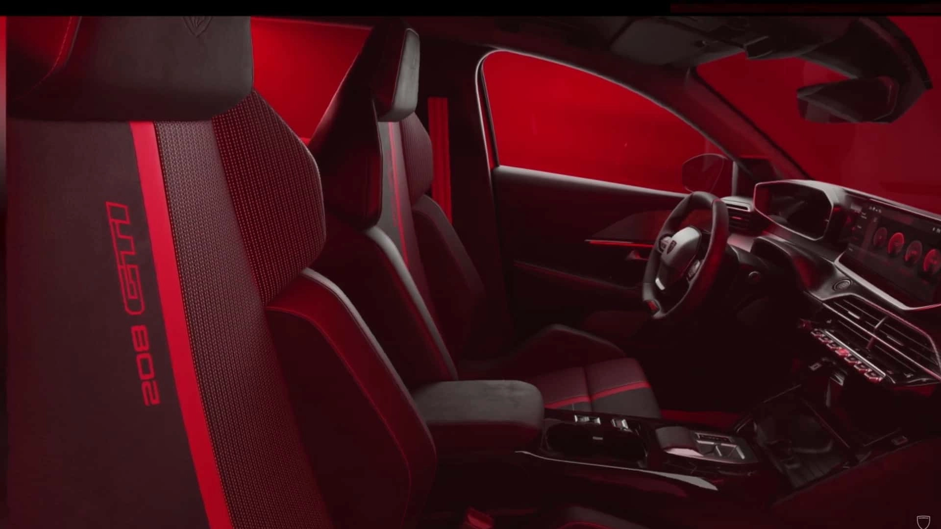 Peugeot 208 gti 2025 gli interni