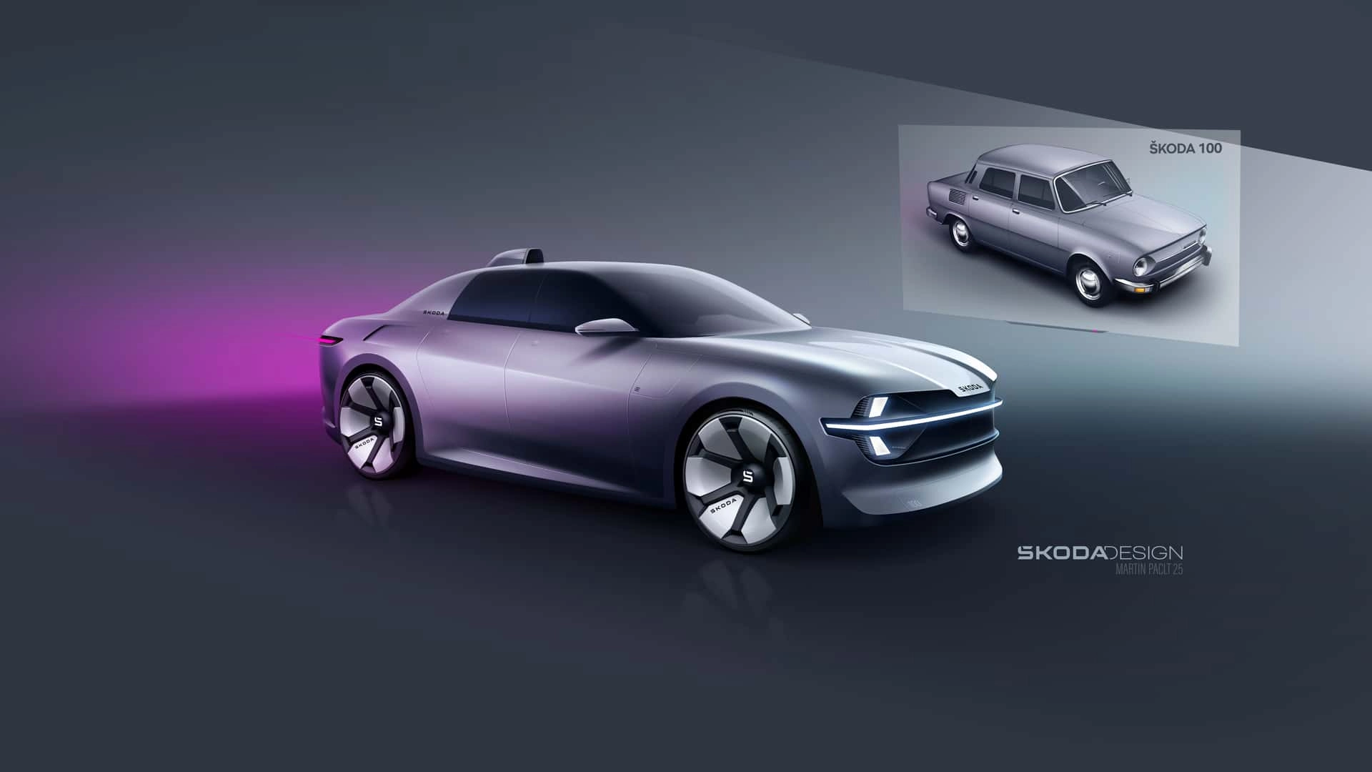 2025 skoda 100 official rendering