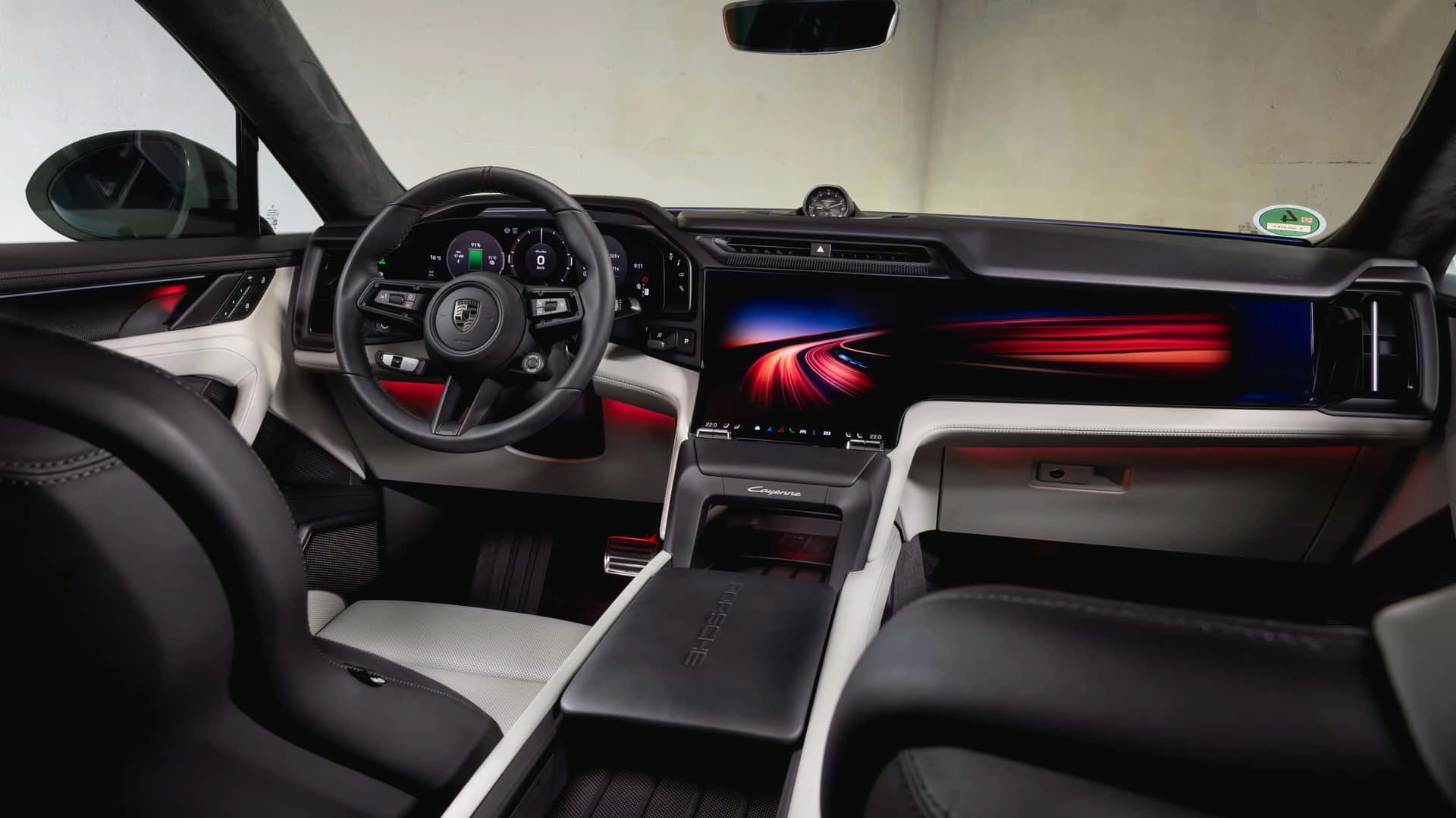 Porsche cayenne coupe electric 2026 das interieur